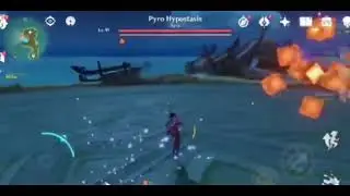 Pyro Hypostasis gameplay | Genshin Impact 1.7