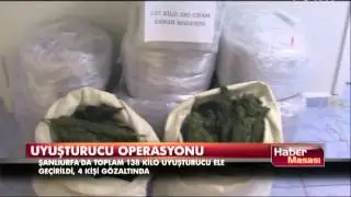 Şanlıurfa'da 138 kilo uyuşturucu ele geçirildi