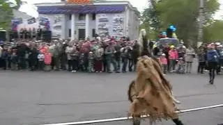 Карнавал в Ангарске. Шаманы из бурятии