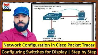 Basic Network Configuration in Cisco Packet Tracer: Configuring Switches for Display | Step by Step