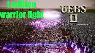 10000 cleopatra versus 10000 warriors Fight | UEBS 2