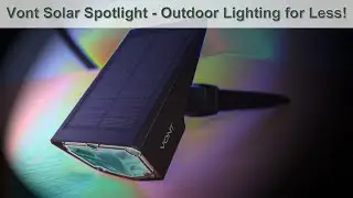 Vont Solar Outdoor Spotlight Review - Charge by Day, then Light up the Night!