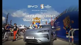 BYD x EURO 2024 | Mascot Tour With Albärt and BYD SEAL U