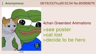 Anon is a cat lover | 4chan Greentext Animations