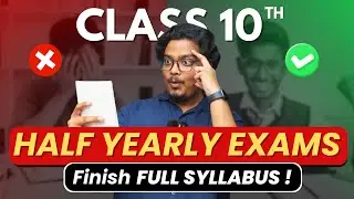 Half Yearly Ke Liye Kaise Padhe? | Class 10 Tips, Tricks & Strategy | How to Complete Syllabus?