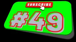 #49 Subscribe Button Green Screen | No Copyright | Free to Use | Million Dollar Resources