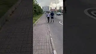 Не лучшее место для обучения езде на роликах #sorts #роликовыеконьки