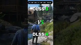 RDR 2 DLSS 3 vs DLSS 4 comparison