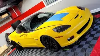 Hood vent install on CORVETTE C6 ZO6.. . 