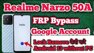 Realme narzo 50a frp bypass | Realme rmx3430 frp bypass without pc | Realme rmx3430 frp unlock 2025