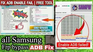 Samsung adb fail fix | all Samsung frp bypass | Samsung android 11 android 12 android 13 frp bypass
