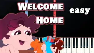 Friday Night Funkin - Welcome Home Mod  (EASY Piano Tutorial)