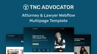 Best Webflow Attorney Template | TNC Advocator | Webflow Law Farm, Agency, Blog, CMS Template