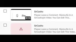 When I Have to Remake A Video Because The Processing Failed