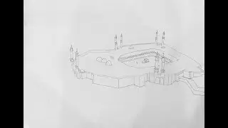 How to draw masjid al haram