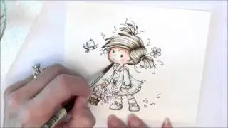How to Color an Image with Distress Inks Example