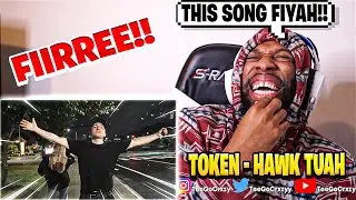 THIS A REAL MAN SONG!! LOL! Token - Hawk Tuah Freestyle (Official Video) (REACTION)