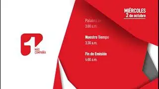 Programación Canal Uno del 1 y 2 de octubre de 2024