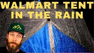 FLOOD warning! Popular 1 Person Tent Rain Test and Overview | Ozark Trail 1P Tent