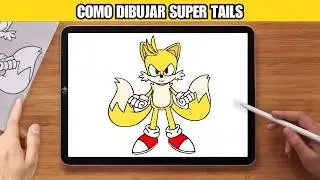 Como Dibujar Super Tails | Sonic 3 La Película | Paso a Paso
