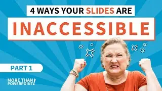 Are your slides inaccessible? Research talks and lectures need to be more accessible (part 1)