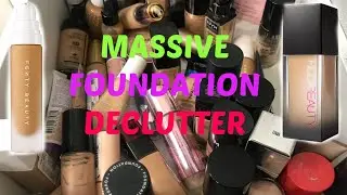 FOUNDATION DECLUTTER 2019 | GOODBYE TO ALL OF MY FOUNDATIONS!?