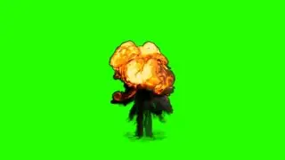 (No copyright) Bomb blast green screen animation||Green screen#animation#greenscreen#templates
