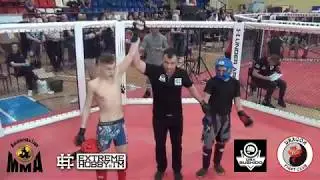 Puchar Polski MMA 2018 Kadet 55 kg Balgo M vs Mroczek H