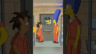 Marge ist glücklich im Gefängnis 