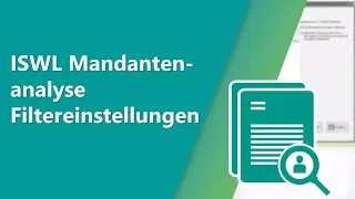 ISWL Mandantenanalyse - Filtereinstellungen