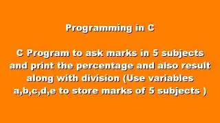 C Program : Use of Nested if..else