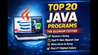 Top 20 Java Programs for Selenium Automation Testing Interviews