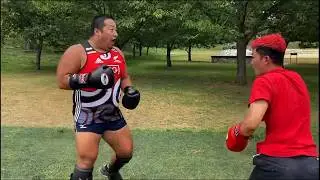Karateka Takes On BIG RUGBY PLAYERS