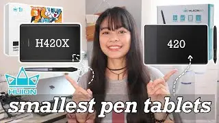 Huion420 vs Huion H420X (Smallest Huion Pen Tablets Comparison) ❤︎ | emmy lou