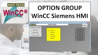 CONFIGURE  OPTION GROUP WinCC Siemens HMI