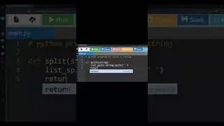 Python program to split a string