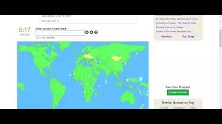 Taking the countries of the world quiz!