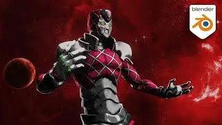 Sculpting King Crimson | JoJo’s Bizarre Adventure | Blender 3D Timelapse