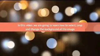 how to select crop and change background of the image