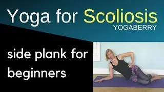 Side plank for scoliosis - beginners version