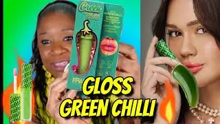 TESTANDO O GLOSS GREEM CHILLI DA FRANCINY ELKE  #francinyehlke  #greenchilli