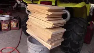 Building hive stands and medium boxes
