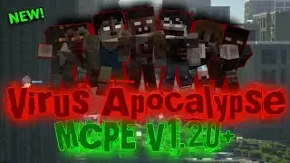 BIGGEST CITY APOCALYPSE.. TRY TO SURVIVE !! - VIRUS APOCALYPSE MCPE V1.20+