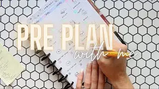 Pre Plan With Me - Pen only planner