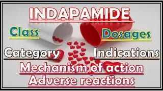 INDAPAMIDE CLASS AND CATEGORY INDICATIONS AND DOSAGES MECHANISM OF ACTION ADVERSE REACTIONS