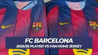 Barcelona Authentic vs Replica Home Jersey Comparison - 2025-26
