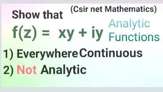 Analytic Functions in Complex Analysis📚  