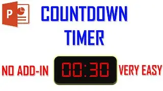 How to create a countdown timer in PowerPoint | No Add-In