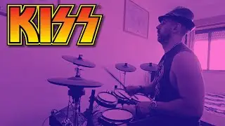 Guitarist on Drums | Kiss - Lick It Up (Drum Cover)
