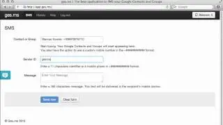 ges.ms, the best application to sms your google contacts and groups